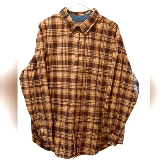 Schmidt Workwear Other - Schmidt Workwear Shirt Mens XL Brown Plaid Button Down Cotton Outdoor Streetwear